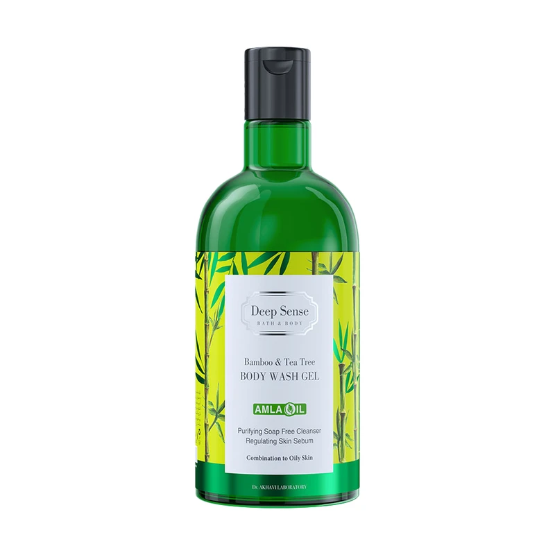شامپو بدن درخت چای و بامبو پوست چرب دیپ سنس