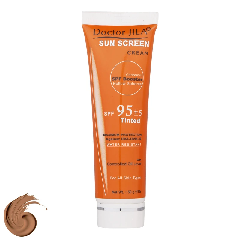 کرم ضد آفتاب رنگی SPF95 دکتر ژیلا با چربی کنترل شده
