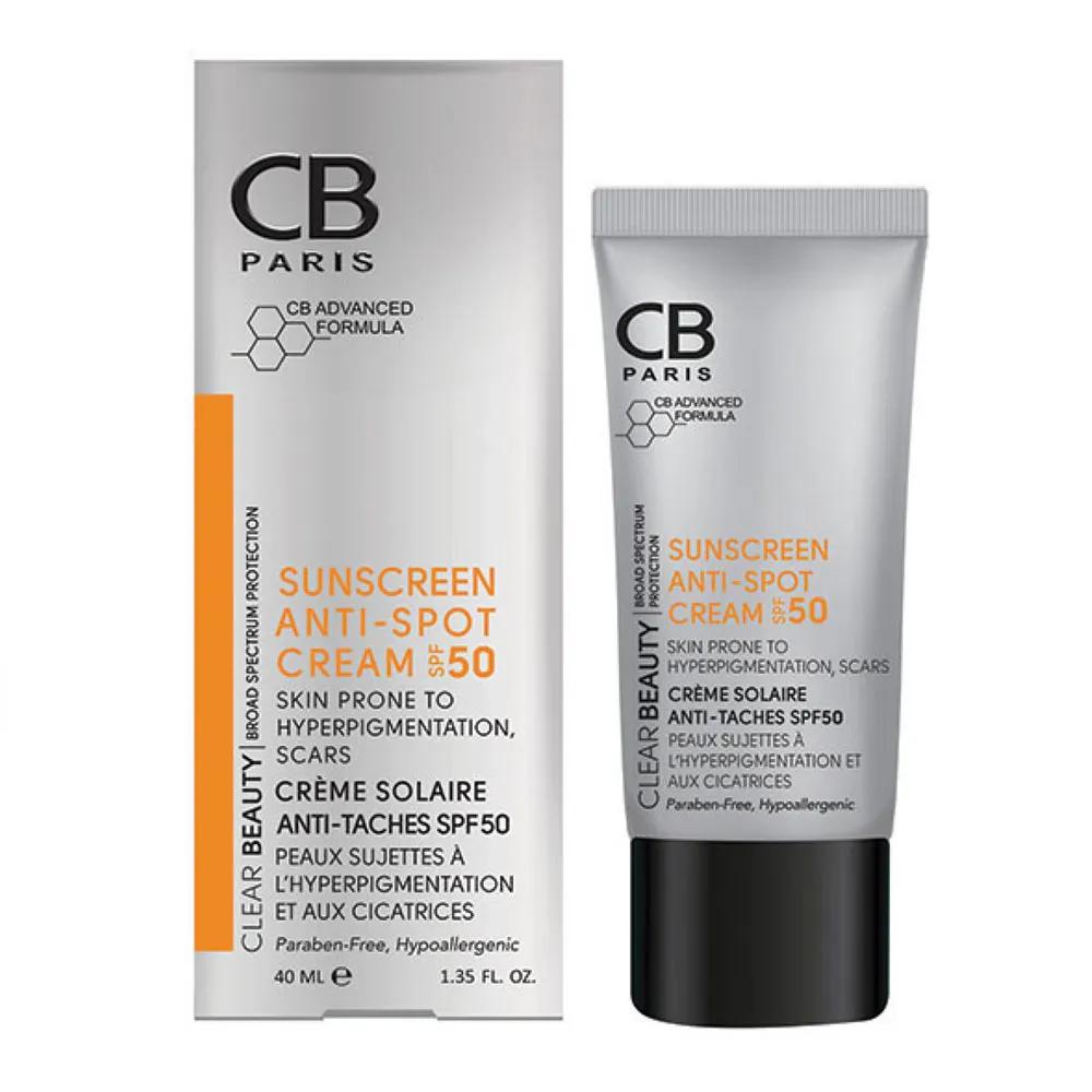 کرم ضد آفتاب پوست دارای لک SPF50 سی بی پاریس