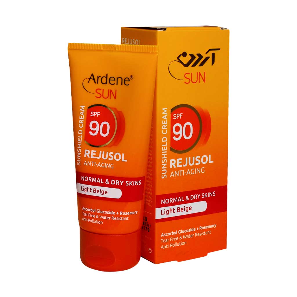 کرم ضد آفتاب رنگی SPF90 آردن مناسب پوست معمولی و خشک