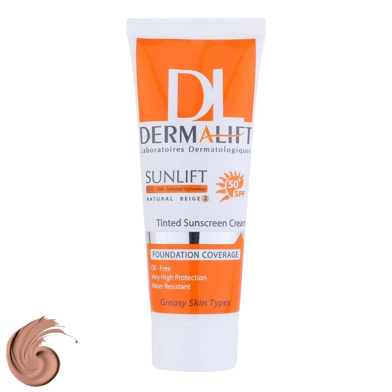 کرم ضد آفتاب SPF50 پوست چرب درمالیفت