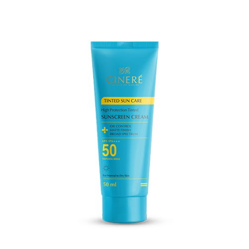 کرم ضد آفتاب مخصوص پوست خشک و نرمال رنگی SPF50 سینره