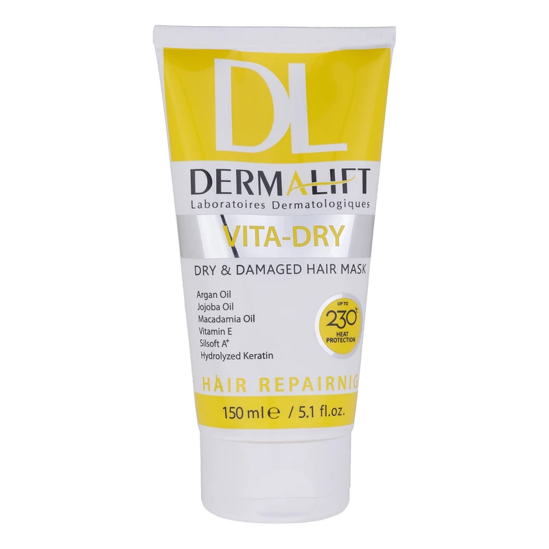 ماسک مو با آبکشی موهای خشک و آسیب دیده ویتا درای درمالیفت