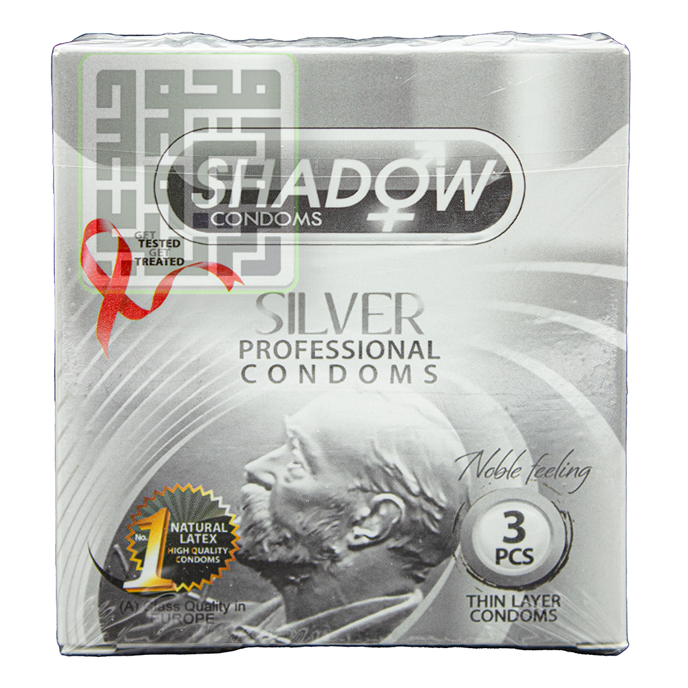 کاندوم شادو مدل SILVER بسته 3 تایی