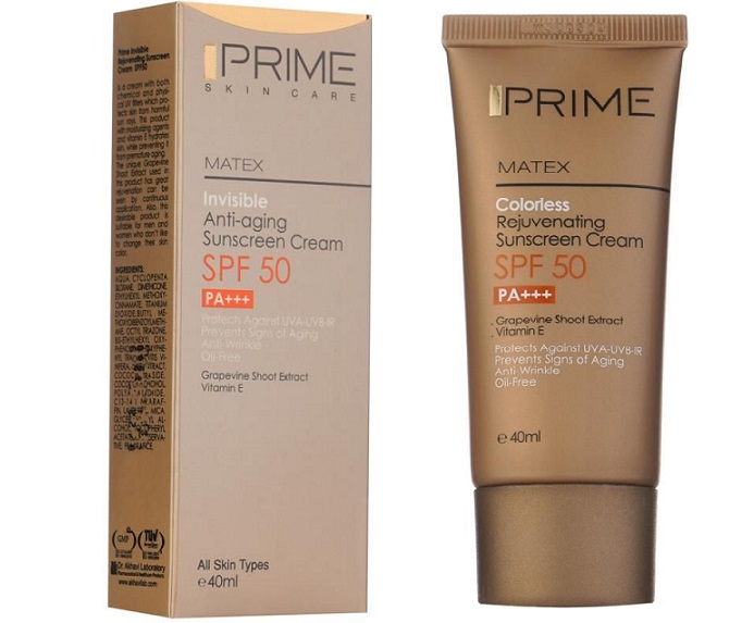 کرم ضد آفتاب جوان کننده پرایم SPF50