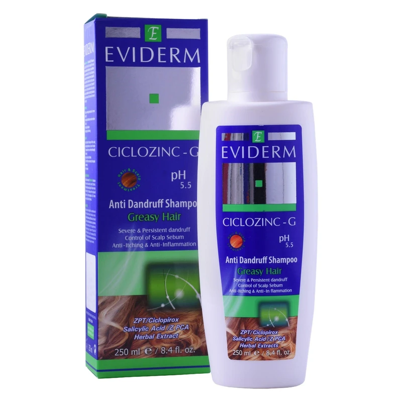 شامپو ضد شوره سیکلوزینک جی اویدرم مناسب موهای چرب