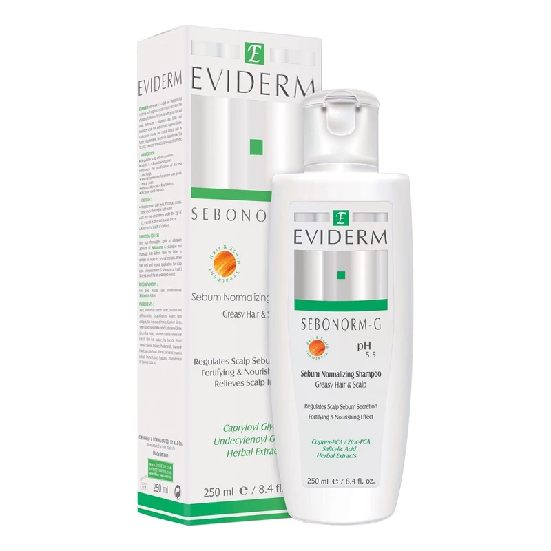 شامپو سبونورم جی اویدرم مناسب پوست و مو سر چرب