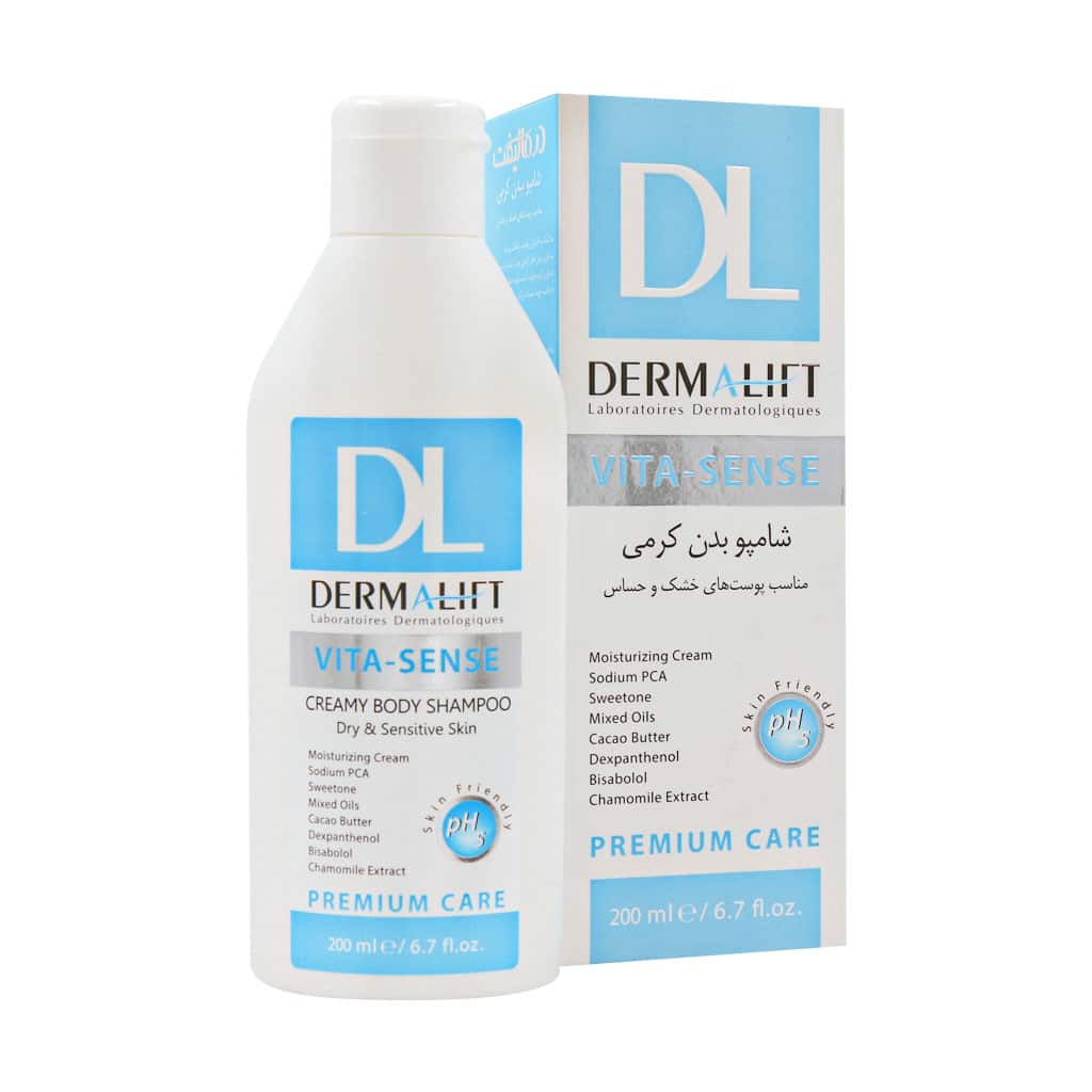 شامپو بدن کرمی ویتا سنس درمالیفت مناسب پوست خشک و حساس